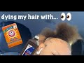 Dying my hair with peroxide & baking soda🤯