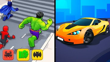 Hero Transform vs Race Master 3D😬🫨🫠Walkthrough All Levels Gameplay CX9923