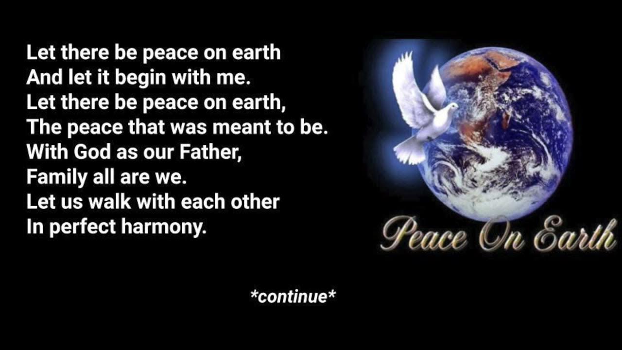 Let There Be Peace on Earth (Lyrics) YouTube