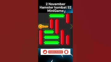 2 NOVEMBER Mini Game Puzzle Hamster Kombat today | Puzzle game Solved #hamsterkombat #puzzlegame