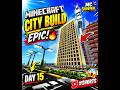 🏙️ Minecraft City Build Day 15! Huge Skyscraper Complete 😱 #shorts #viral #minecraftyoutube