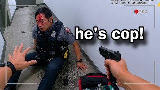 The Moment Police Mistakenly Shoot Their Fellow Officer