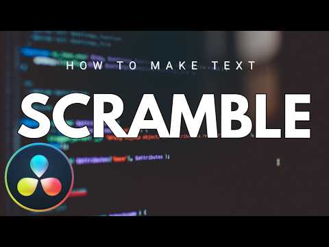 How to Create a Glitchy Text Scramble Effect in DaVinci Resolve (Step-by-Step)
