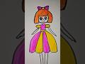 A doll drawing video #drawing #shortvideo #art #ytshorts