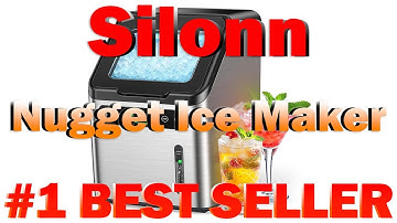 Silonn Nugget Ice Maker - Timer Ice Machine with Self-Cleaning, 44lbs per Day (B0CYPYW56R)