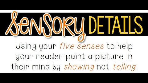 Writing Small Moments Sensory Details part 2