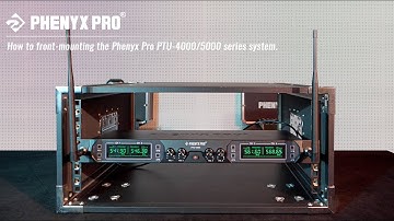 Tutorial--How to front-mounting the Phenyx Pro PTU-4000/5000 series system.