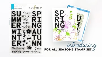 Altenew Stamps Intro - For All Seasons