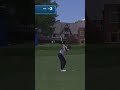 Needing par on his last hole, Jordan Spieth plays from the trees and drains the 24 footer.