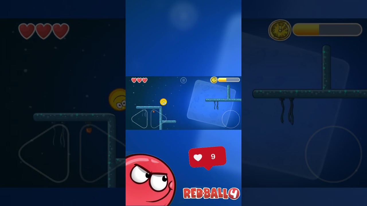 Pro Level 47 - Time Challenge / Gold Clock - Red Ball 4 Guide - TEASER - Walktrough Gameplay