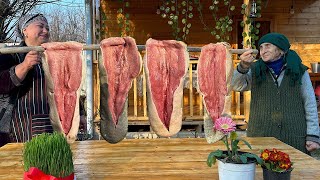 Cooking Beef Tongues According to the Village Recipe! Grandma's best Recipes