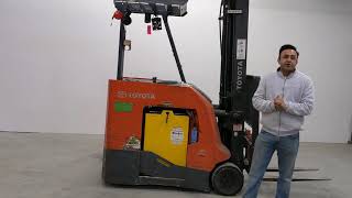 HOC 2016 Toyota BNCU20 Electric Forklift 4000 Lb 251 Inch Capacity