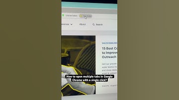 How to open multiple tabs in #googlechrome with a single click? #google #hacks