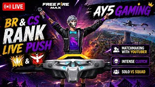 🔴LIVE🔴 BR 1 TOP PUSH | FF LIVE BR RANK PUSH | FREE FIRE BR LIVE | FF LIVE | LIVE PUSH | AY5 GAMING
