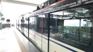 Siemens CSR Zhuzhou LRV departing Putra Heights