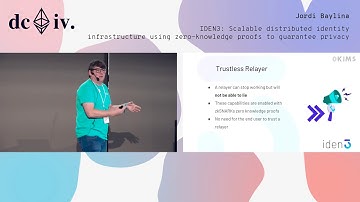 IDEN3: Scalable distributed identity infrastructure using zero-knowledge proofs to guarantee privacy