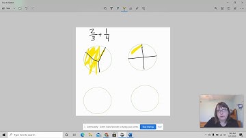 Adding fractions using circles