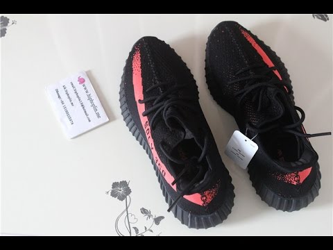 US 12 adidas YEEZY BOOST 350 v2 BY 9612 cblack / red