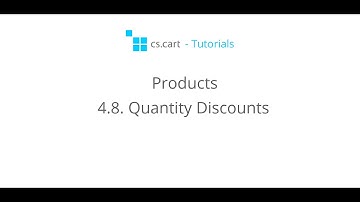 CS-Cart Tutorials. Products in an Online Shopping Cart - Quantity Discounts