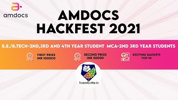 (Online Challenge Update)Amdocs Hackfest Challenge 2021 update by Talent Battle!