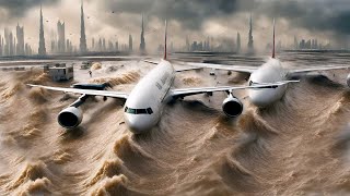 Аэропорт Дубая тонет! Сотни самолетов не могут взлететь и приземлиться! Дождь в ОАЭ