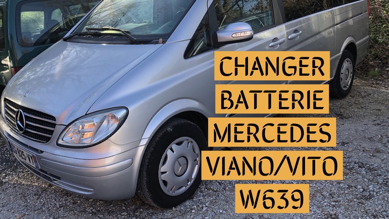 Dekorative Medicinsk malpractice beton ⚠️Changer Batterie Mercedes Vito (Viano) Mercedes /Take off Battery Mercedes  Viano - YouTube