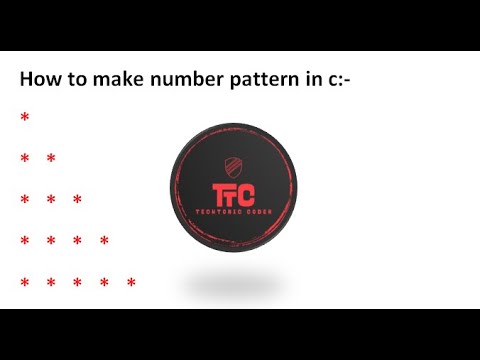 Star pattern in C| Star triangular arrangement| TechTonic Coder