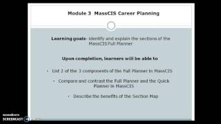 Module 3 MassCIS Career Planner