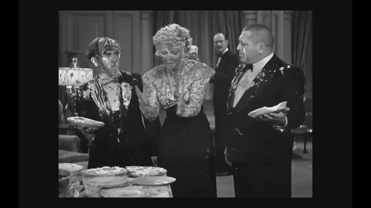 DEEPFAKEFACEFUSION 3 Stooges Fast paced Pie Fight! YouTube