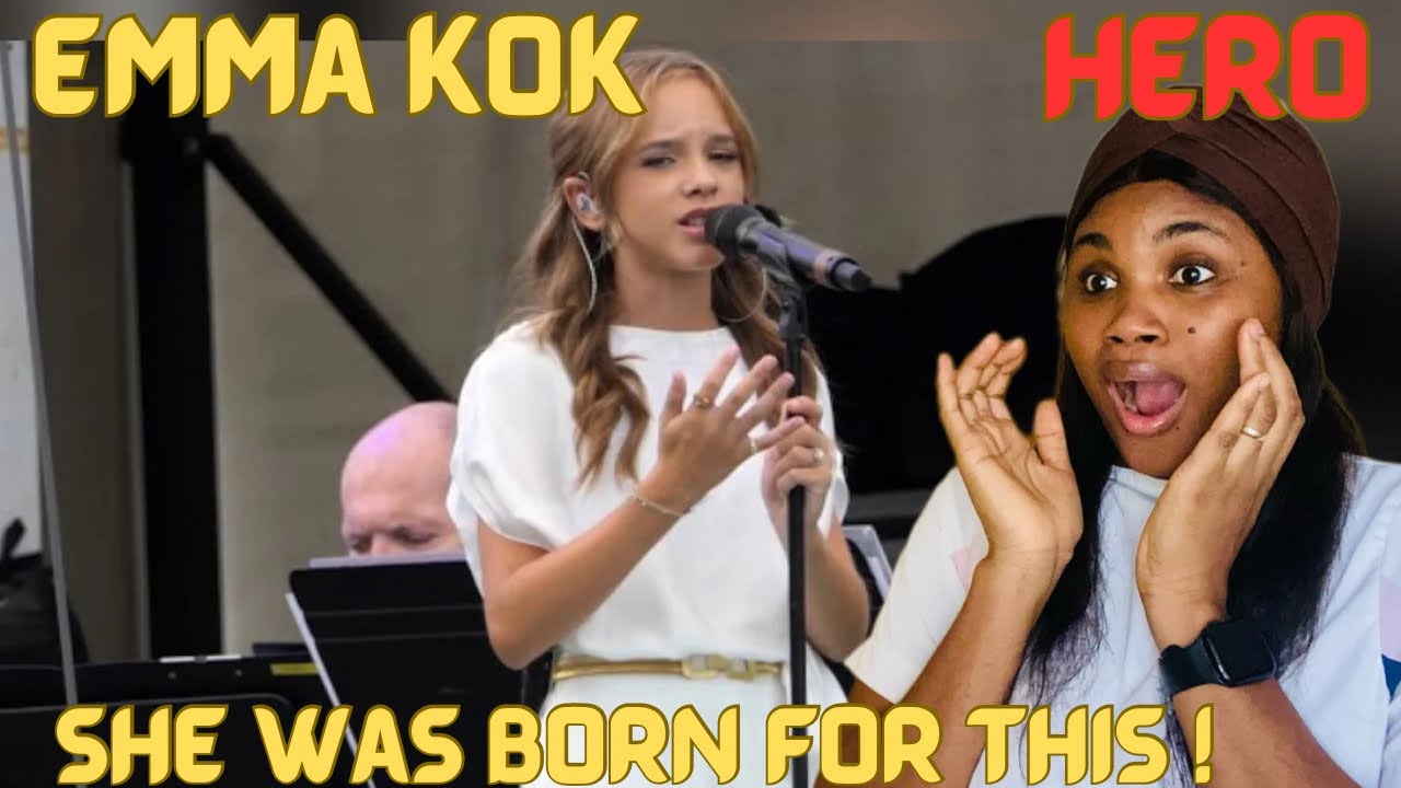 First Time Reaction - EMMA  KOK  “HERO”Liberationconcert Margraten 2023 ! Really interesting cover!