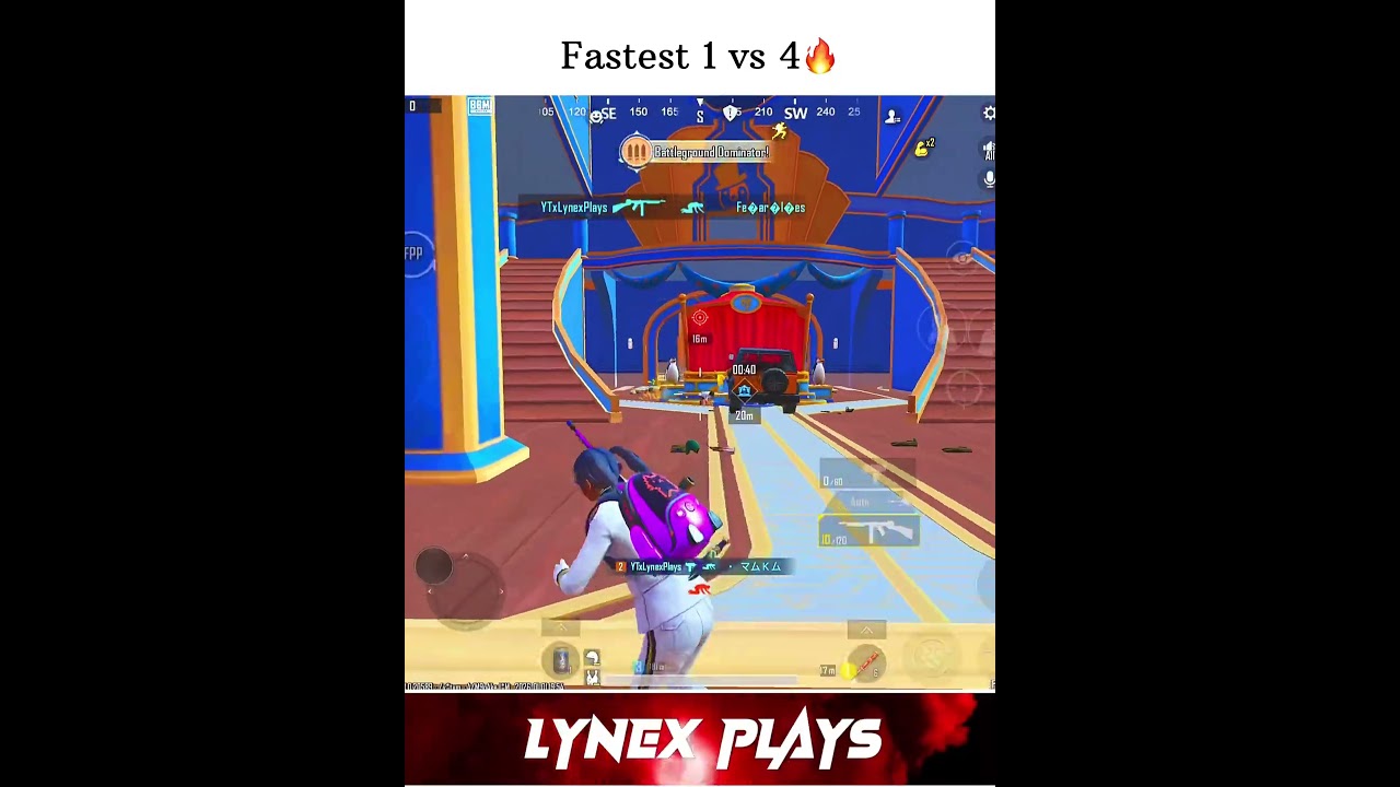 Самый быстрый 1 против 4🔥