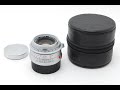 [A Top Mint] Leica &quot;LHSA 1968-2003&quot; SUMMICRON-M 35mm f/2 ASPH E39 Lens 6Bit 8727