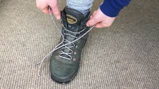 How to tie hiking boots: heel lock lacing screenshot 5