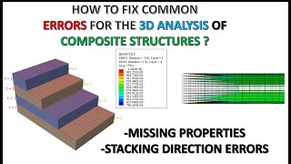 Abaqus Tutorial - How to fix common errors for the 3D analysis of composite structures ?