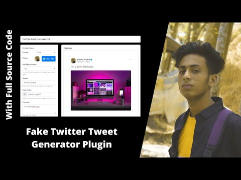 How to add or install fake Twitter Tweet Plugin on your website 2022 by jishaansinghal