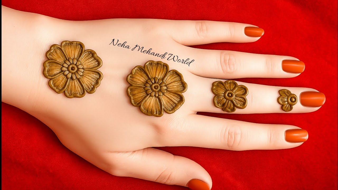 New Stylish Back Hand Mehandi Design||Easy & Simple Mehandi Design # ...