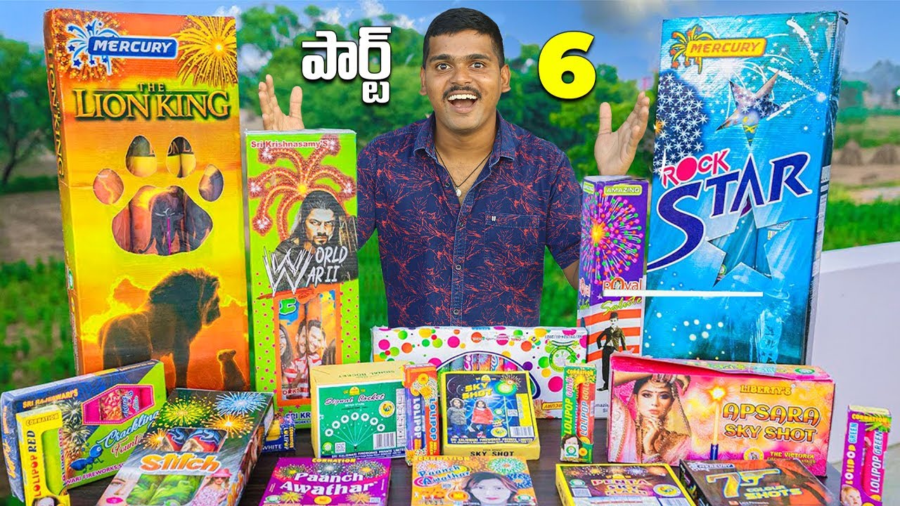 [PART6 ] 🔥💥 New Crackers Stash 2022 in Telugu 4 Different types of