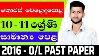 කොටස් වෙළෙඳපොළ / kotas weladapola / O/L past paper discussion 2016