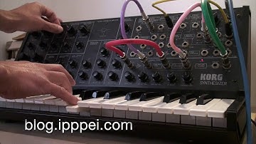 Korg MS-20 layered overtone by ESP filter looping #korgms20