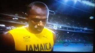 Usain Bolt wins a historic third consecutive Olympic gold medal in 200m.