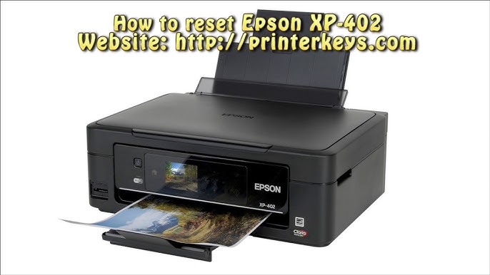 Reset Epson XP 402 405 406 Waste Ink Pad - YouTube