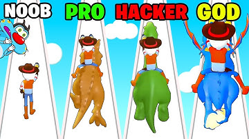 NOOB vs PRO vs HACKER | Monster Catch Run | With Oggy And Jack | Rock Indian Gamer |