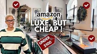 Tasteful, Luxury Inspired Holiday Decor On A Budget! Amazon Christmas Decor Under $100