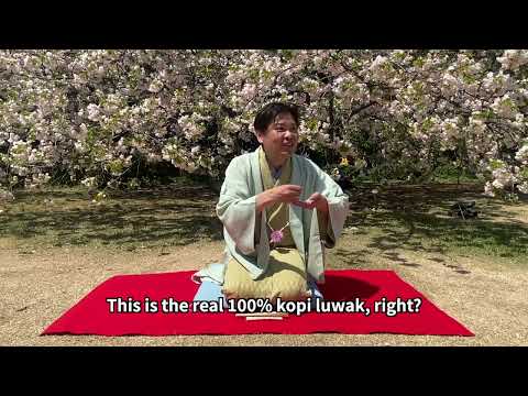 Japanese Comic Storyteller Tells a Story about Civet Coffee "Kopi Luwak"