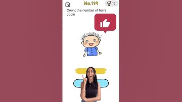 Brain Out Level 119 / No.119 – Count Hairs #brainout  #mobilegame #games #shorts #puzzlegame