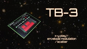 Roland TB-3 Step Sequencer - XY Play - Envelope Modulation - Scatter