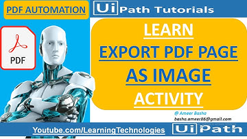 UiPath Tutorial Day 61 - Export PDF Page as Image || PDF Automation