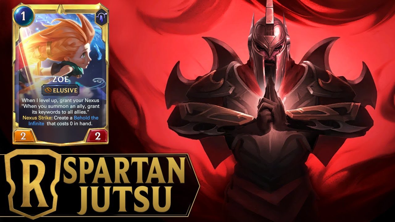 SPARTAN JUTSU - Pantheon & Zoe Deck with lots of Keywords - Legends of Runeterra Magic Misadventures