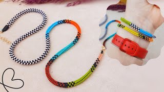 Boncuktan Zippy Kolye & Bileklik Yapımı. Zippy Necklace & Bracelet Making. #beading #tutorial