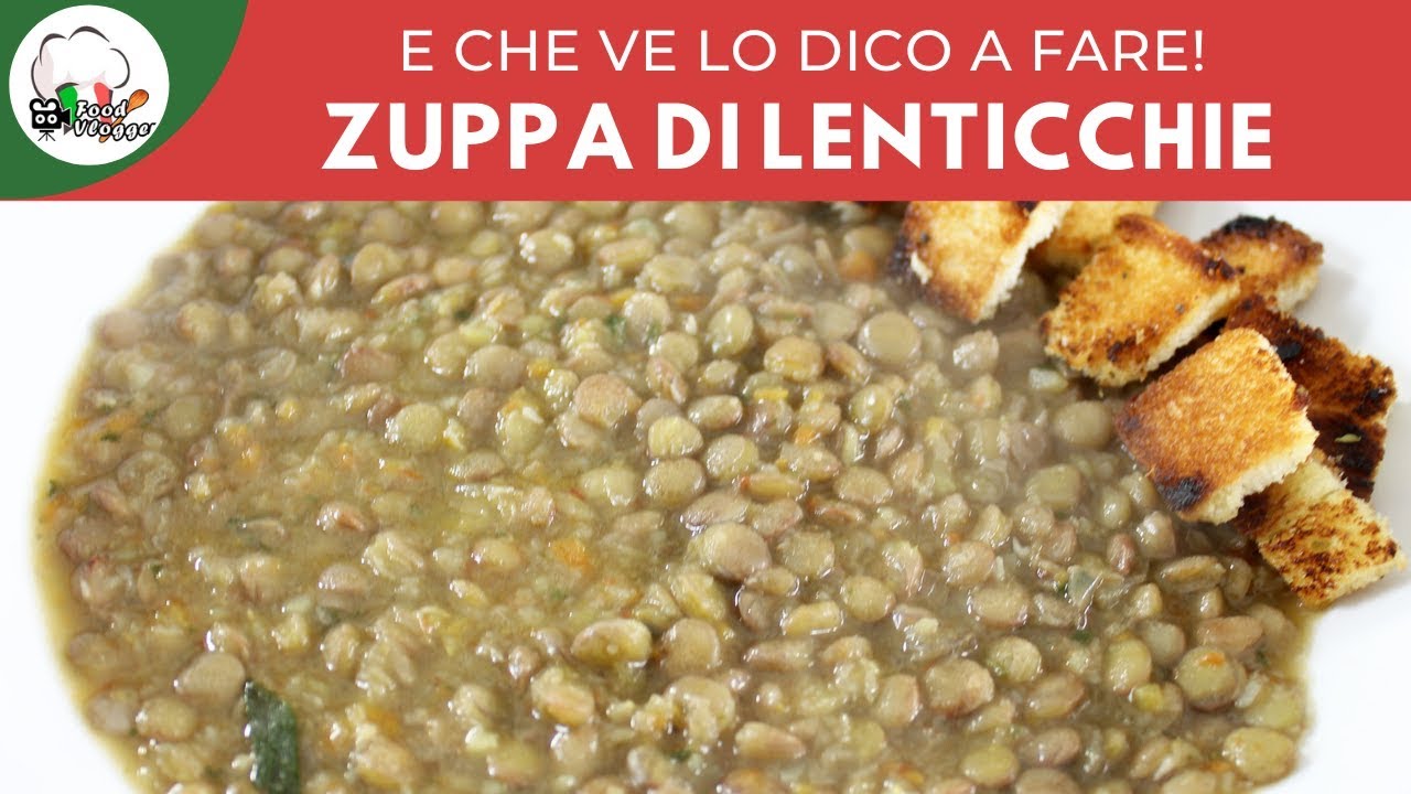 Zuppa di lenticchie con crostini | Carlo Gaiano - YouTube